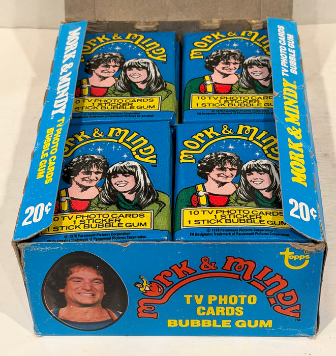 Mork & Mindy TV Show Vintage Bubble Gum Wax Card Box 36 Packs Topps 1978 FULL