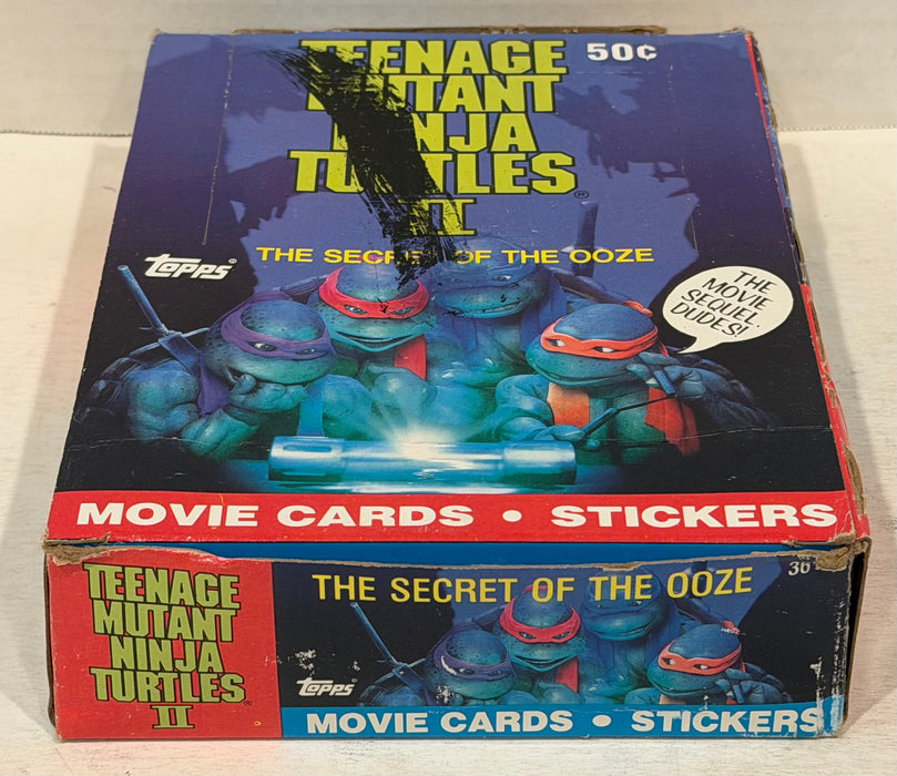 Teenage Mutant Ninja Turtles Movie II Series 2 Card Box Secret of the Ooze Topps