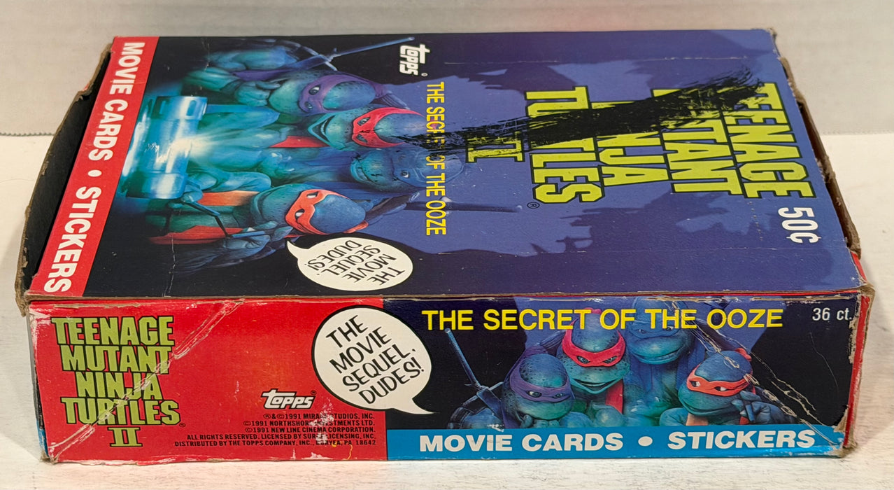 Teenage Mutant Ninja Turtles Movie II Series 2 Card Box Secret of the Ooze Topps