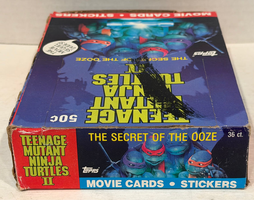 Teenage Mutant Ninja Turtles Movie II Series 2 Card Box Secret of the Ooze Topps