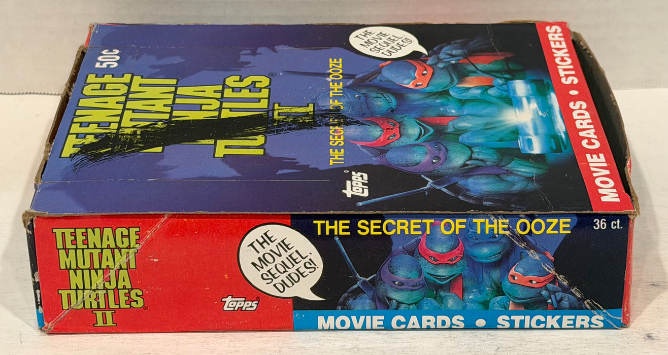Teenage Mutant Ninja Turtles Movie II Series 2 Card Box Secret of the Ooze Topps
