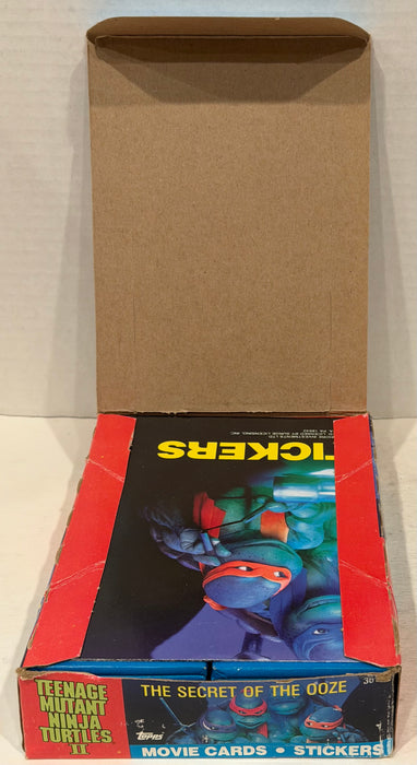Teenage Mutant Ninja Turtles Movie II Series 2 Card Box Secret of the Ooze Topps