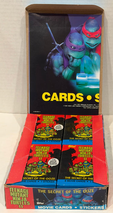 Teenage Mutant Ninja Turtles Movie II Series 2 Card Box Secret of the Ooze Topps