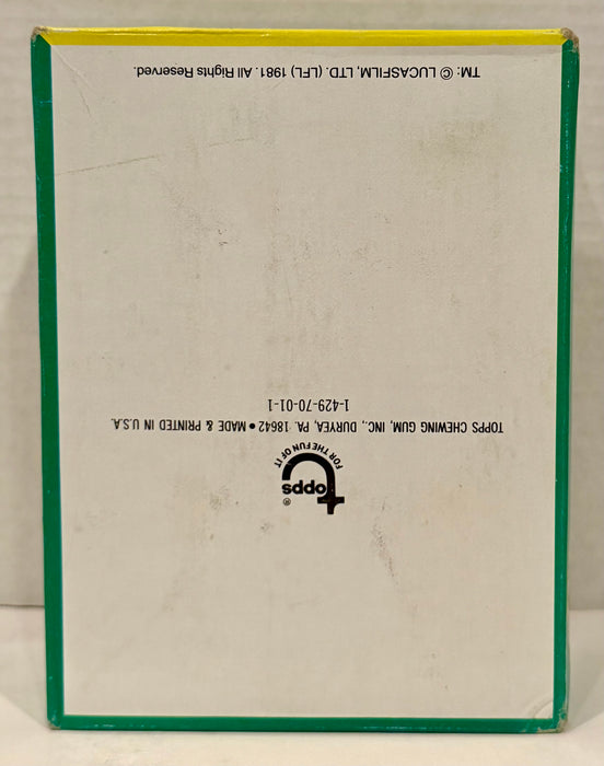 1981 Indiana Jones Raiders of the Lost Ark Vintage FULL 36 Pack Trading Card Box