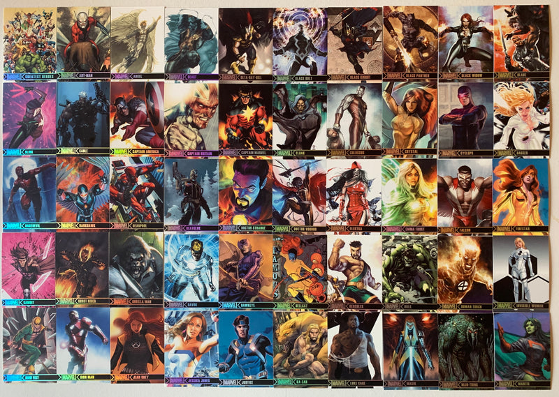 Marvel Greatest Heroes Silver Foil Lettered Parallel Chase Card Set 81  2012 Rittenhouse