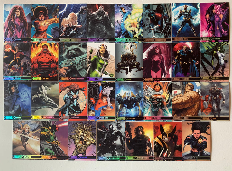Marvel Greatest Heroes Silver Foil Lettered Parallel Chase Card Set 81  2012 Rittenhouse