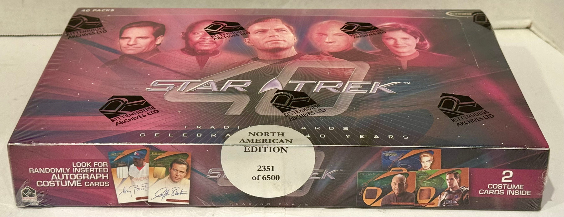 Star Trek 40th Anniversary Trading Card Box 40 Packs Rittenhouse 2006 - TvMovieCards.com