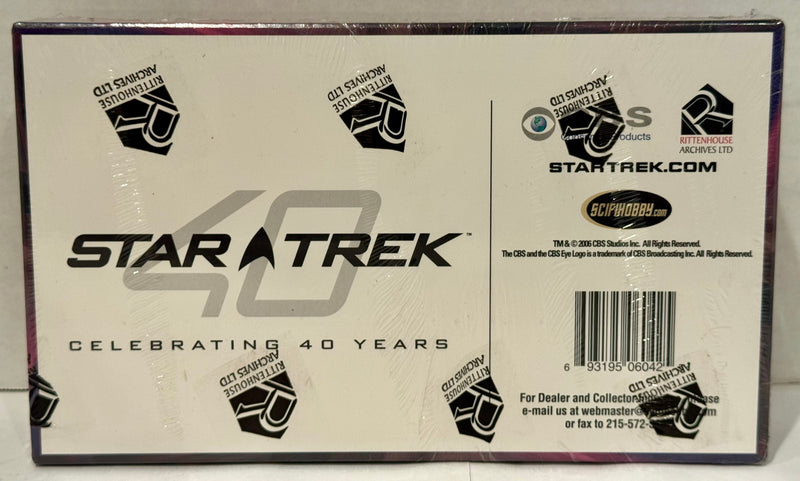 Star Trek 40th Anniversary Trading Card Box 40 Packs Rittenhouse 2006 - TvMovieCards.com
