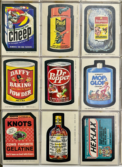 1974 Wacky Packages Stickers Series 8 Tan Back Card Set 30/30 & Puzzle Topps   - TvMovieCards.com