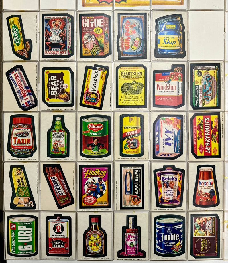 1974 Wacky Packages Stickers Series 9 Tan Back Card Set 29/29 & Puzzle Topps   - TvMovieCards.com