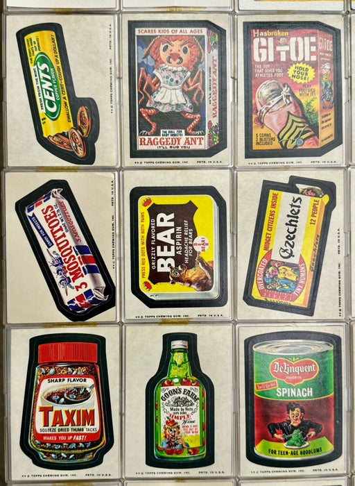 1974 Wacky Packages Stickers Series 9 Tan Back Card Set 29/29 & Puzzle Topps   - TvMovieCards.com