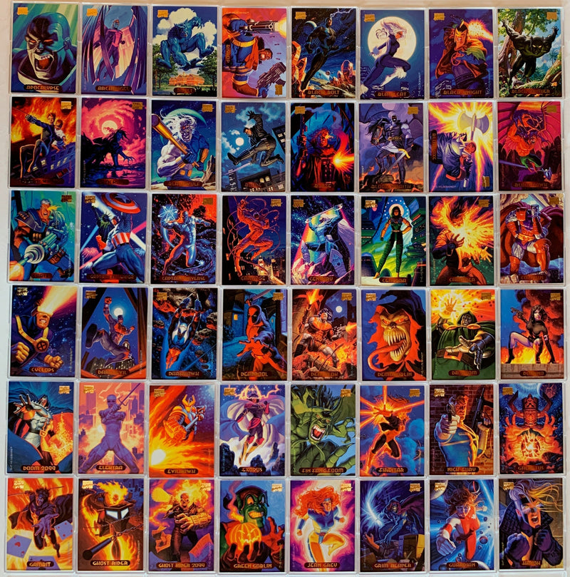 1994 Marvel Masterpieces 140 Base Card Set by Fleer   - TvMovieCards.com