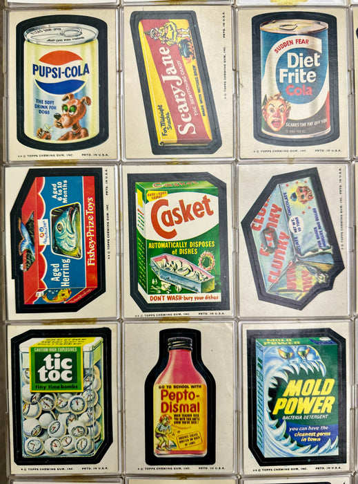 1974 Wacky Packages Stickers Series 10 Tan Back Complete Card Set 30/30 Topps   - TvMovieCards.com
