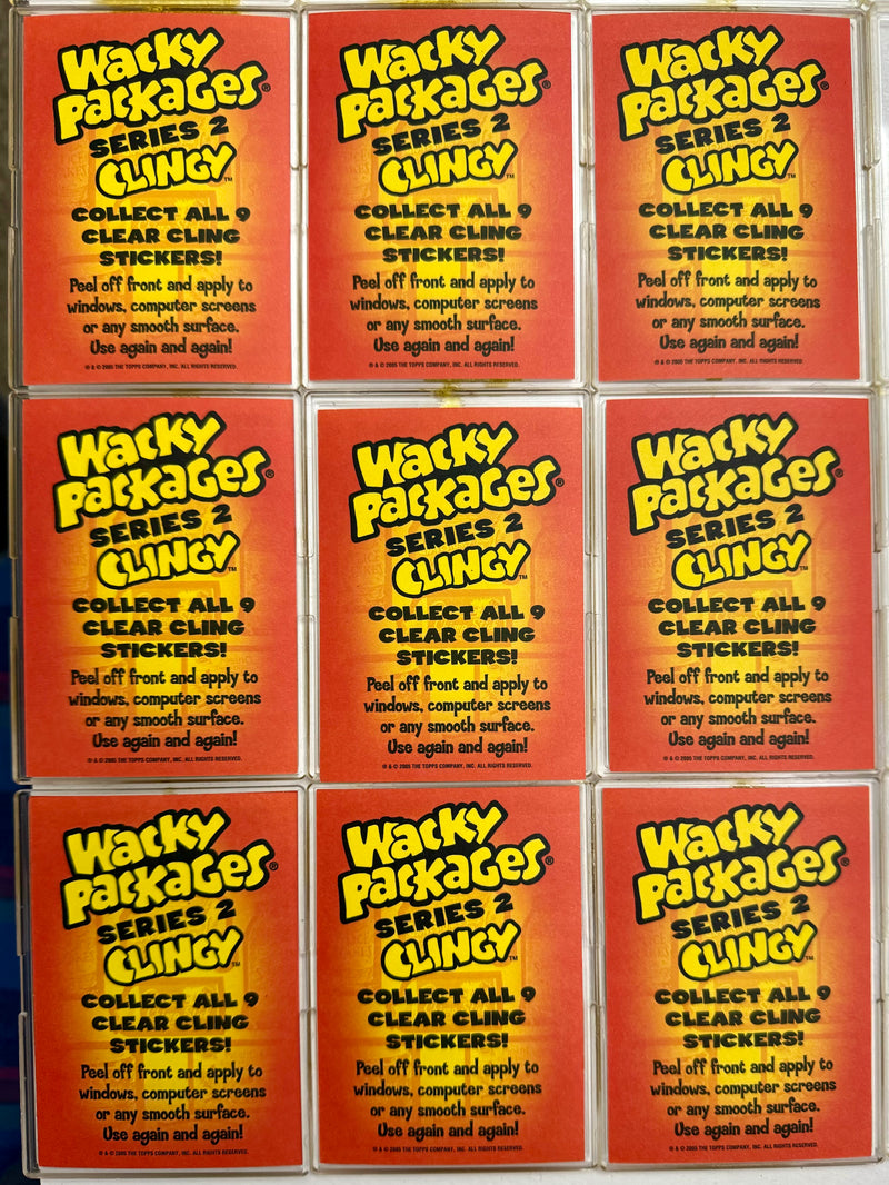 Wacky Packages ANS Series 2 Clear-Cling Stickers Chase Set 9/9 Topps 2005   - TvMovieCards.com