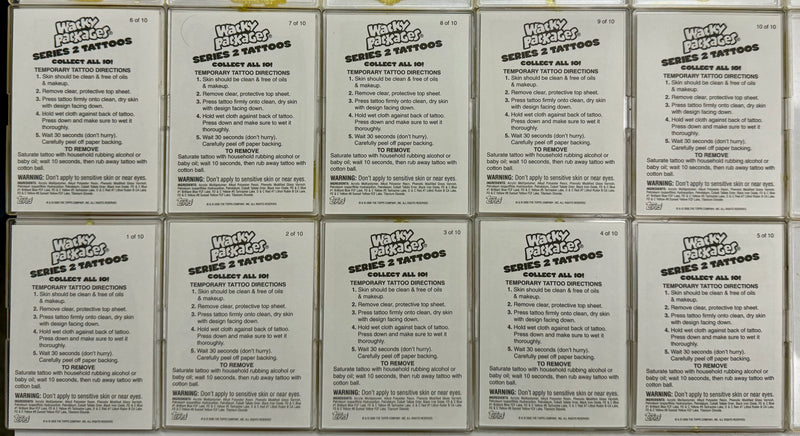 Wacky Packages ANS Series 2 Temporary Tattoos Chase Set 10/10 Topps 2005   - TvMovieCards.com
