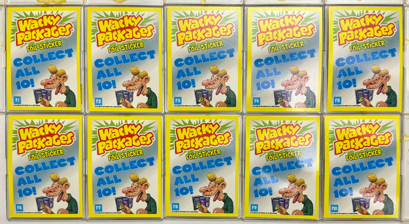 Wacky Packages ANS Series 4 Classic Foil Stickers Chase Set F1-F10 Topps 2006   - TvMovieCards.com