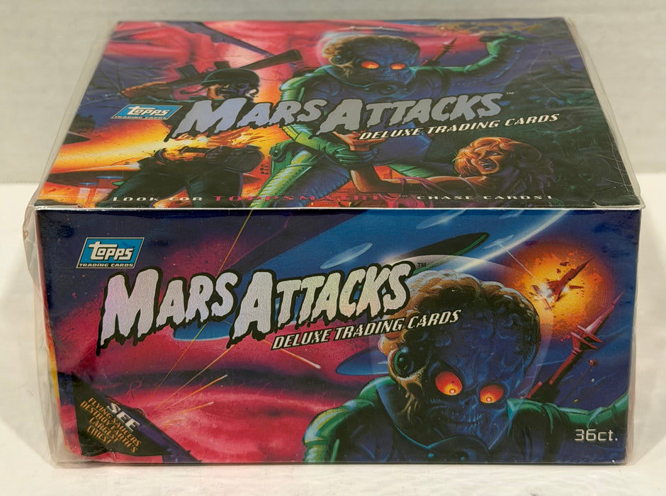 1994 Mars Attacks Deluxe Vintage Trading Card Box 36 Packs Topps Factory Sealed
