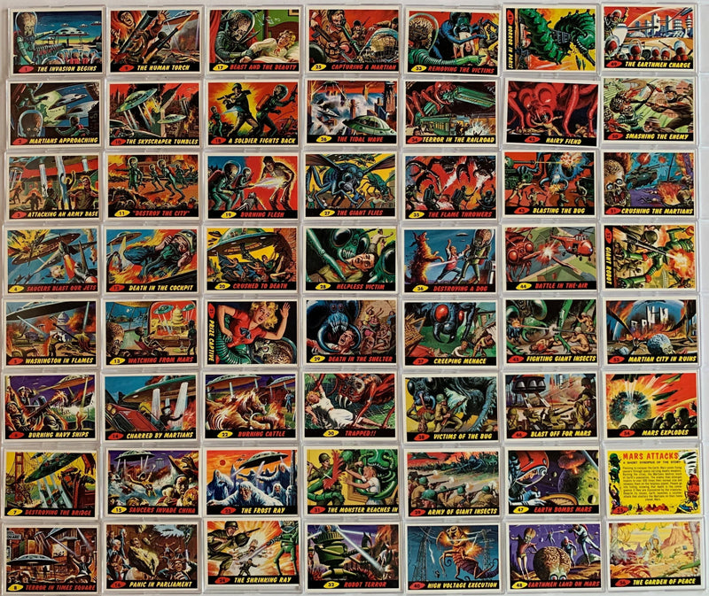 Mars Attacks Archives Base Card Set 100 Cards Topps 1994   - TvMovieCards.com