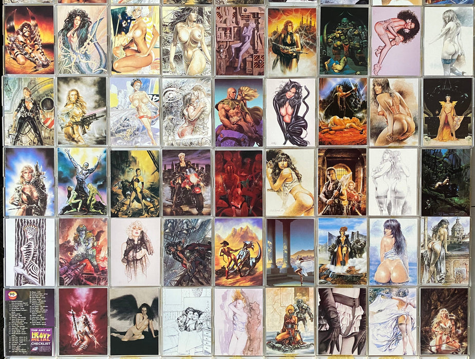 1995 The Art of Heavy Metal Complete Base Trading Card Set 90 Cards Comic Images   - TvMovieCards.com