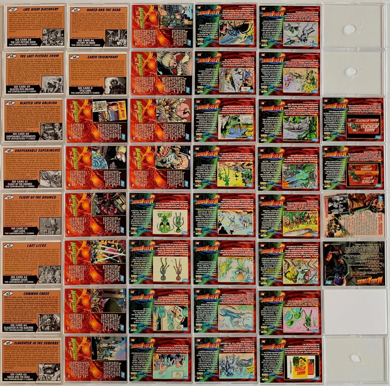 Mars Attacks Archives Base Card Set 100 Cards Topps 1994   - TvMovieCards.com