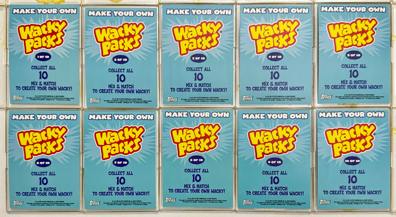 Wacky Packages ANS Series 6 Make Your Own Stickers Set 10/10 Topps 2007   - TvMovieCards.com