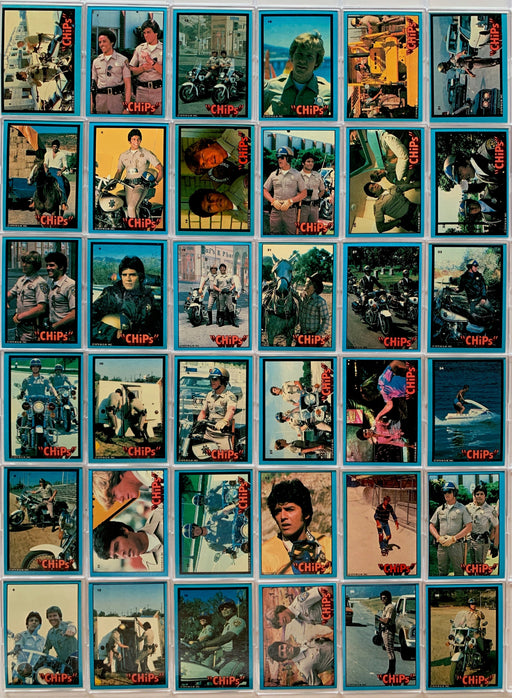 Chips TV Show 1979 Donruss Vintage Card Set 66 Sticker Cards   - TvMovieCards.com