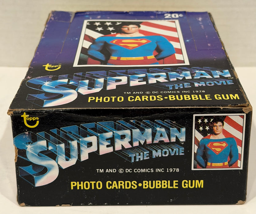 1978 Superman The Movie Vintage FULL 36 Pack Trading Card Box Topps