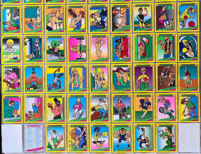 1990 Rad-Dudes Rad Dudes Base Trading Card Set 105 Cards Pacific   - TvMovieCards.com