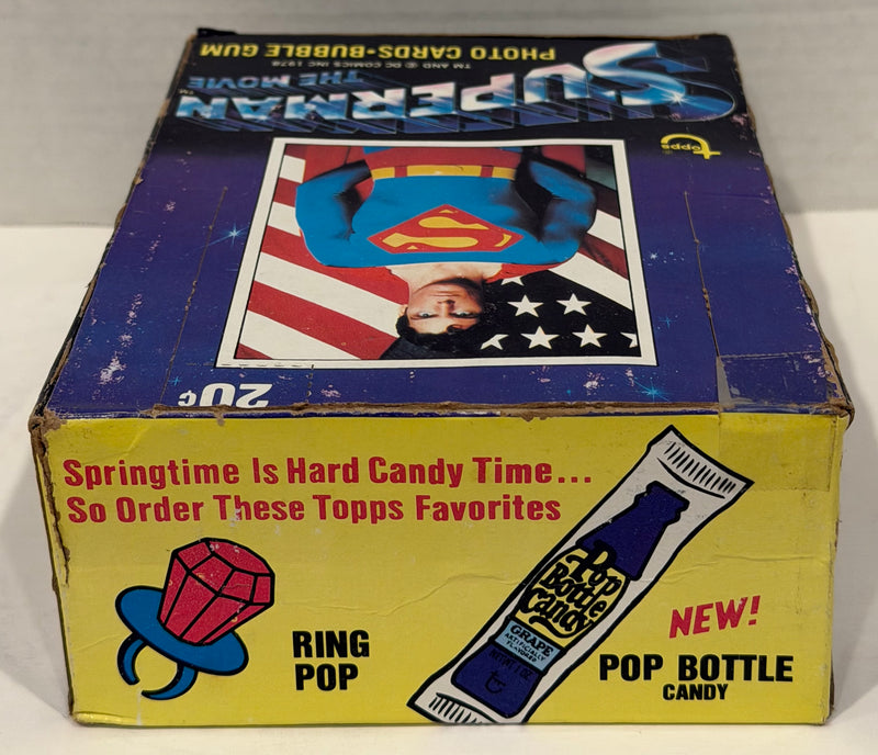1978 Superman The Movie Vintage FULL 36 Pack Trading Card Box Topps - TvMovieCards.com
