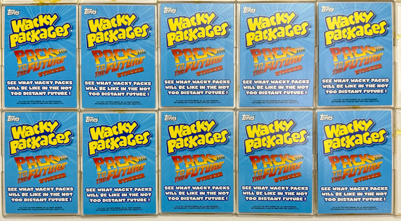 Wacky Packages ANS Series 8 Pack to the Future Set 10/10 Topps 2011   - TvMovieCards.com