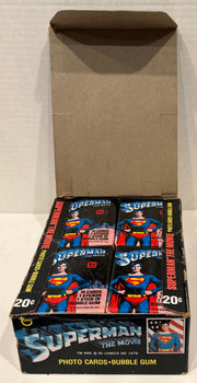 1978 Superman The Movie Vintage FULL 36 Pack Trading Card Box Topps - TvMovieCards.com