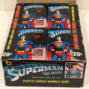 1978 Superman The Movie Vintage FULL 36 Pack Trading Card Box Topps - TvMovieCards.com