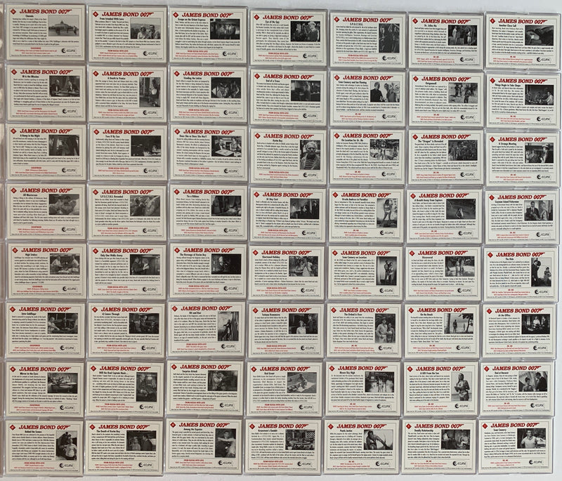 James Bond Series 1 Eclipse Base Card Set 110 Cards 1993   - TvMovieCards.com