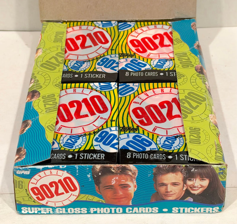 Beverly Hills 90210 TV Show Vintage Card Box 36 Packs Topps 1991 Luke Perry