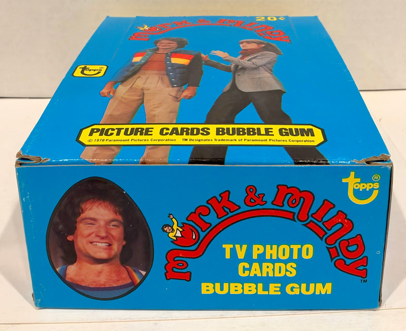 Mork & Mindy TV Show Vintage Bubble Gum Wax Card Box 36 Packs Topps 1978 FULL