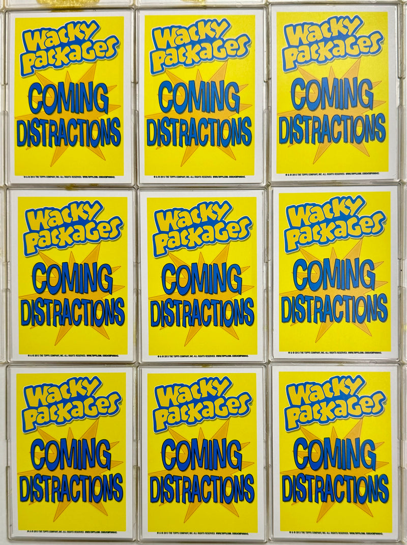 Wacky Packages ANS Series 11 Coming Distractions Red Chase Set Topps 2013 9/9 - TvMovieCards.com