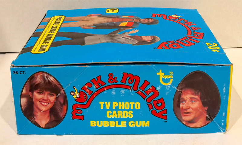 Mork & Mindy TV Show Vintage Bubble Gum Wax Card Box 36 Packs Topps 1978 FULL