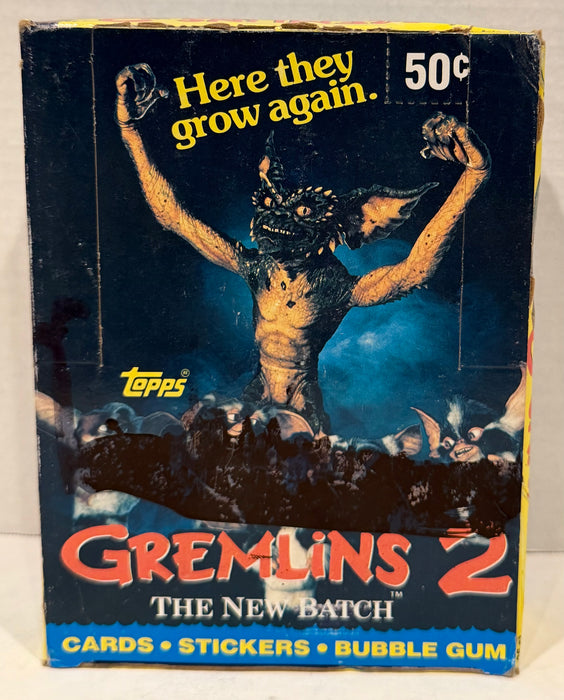 1990 Topps Gremlins 2 Movie Vintage FULL 36 Pack Trading Card Wax Box