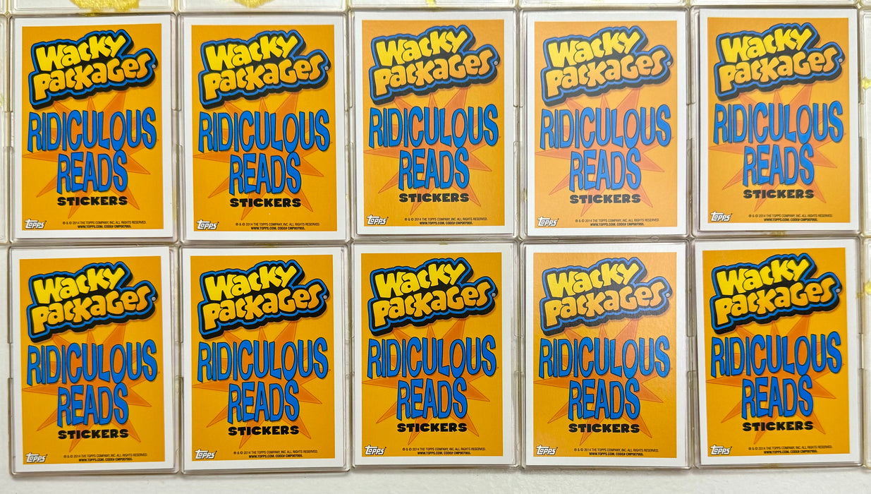 Wacky Packages 2014 Series Ridiculous Reads Stickers Chase Set 10/10 Topps   - TvMovieCards.com