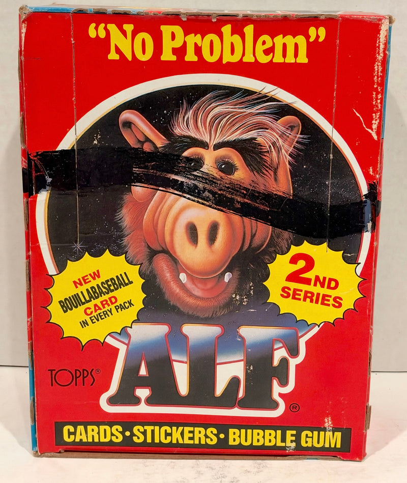 Alf Series 2 Vintage Bubble Gum Wax Trading Card Box 48 Packs Topps 1988 FULL