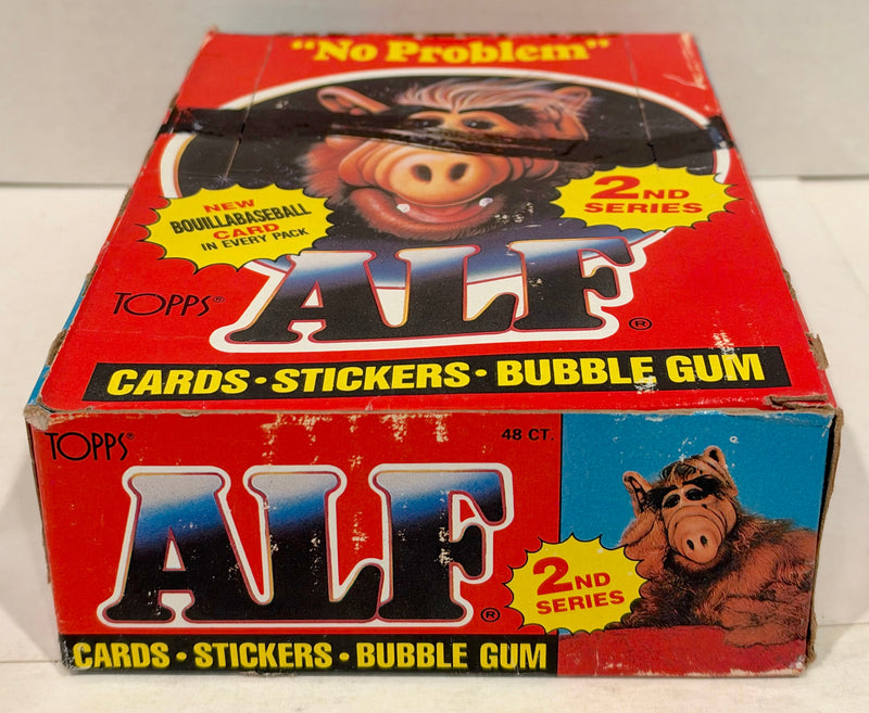 Alf Series 2 Vintage Bubble Gum Wax Trading Card Box 48 Packs Topps 1988 FULL