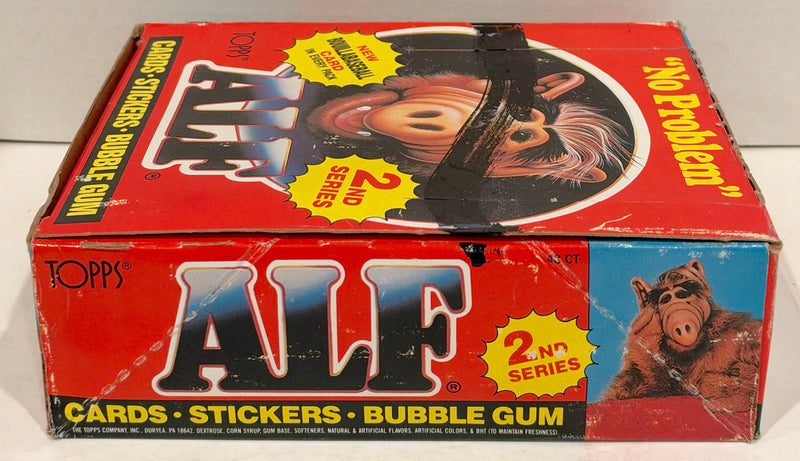 Alf Series 2 Vintage Bubble Gum Wax Trading Card Box 48 Packs Topps 1988 FULL