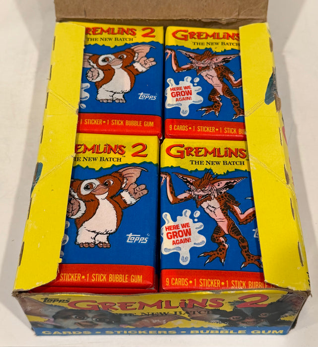 1990 Topps Gremlins 2 Movie Vintage FULL 36 Pack Trading Card Wax Box