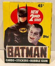 Batman Movie Series 2 Vintage Trading Wax Card Box 36 Packs Topps 1989 - TvMovieCards.com