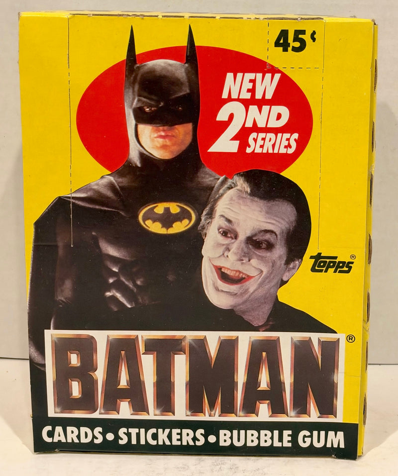 Batman Movie Series 2 Vintage Trading Wax Card Box 36 Packs Topps 1989 - TvMovieCards.com