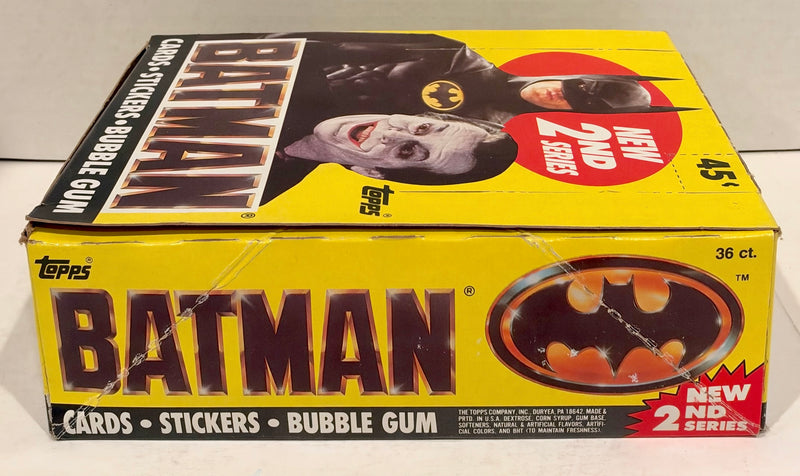 Batman Movie Series 2 Vintage Trading Wax Card Box 36 Packs Topps 1989 - TvMovieCards.com