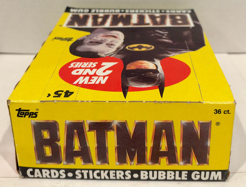 Batman Movie Series 2 Vintage Trading Wax Card Box 36 Packs Topps 1989 - TvMovieCards.com