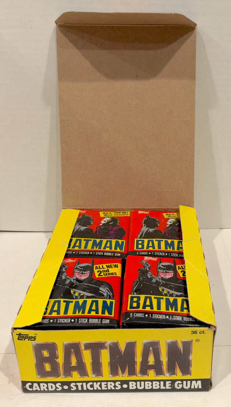Batman Movie Series 2 Vintage Trading Wax Card Box 36 Packs Topps 1989 - TvMovieCards.com