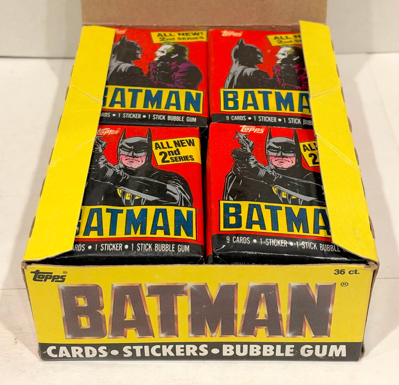 Batman Movie Series 2 Vintage Trading Wax Card Box 36 Packs Topps 1989 - TvMovieCards.com