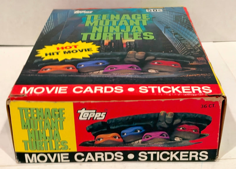 1990 Teenage Mutant Ninja Turtles Movie Series 1 Vintage Card Box 36 Packs Topps - TvMovieCards.com